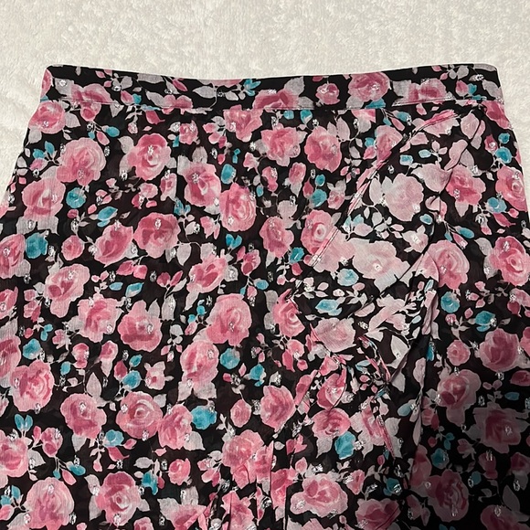 NWOT The Kooples Paris size 1 floral asymmetrical Candy Flower skirt - Picture 6 of 10